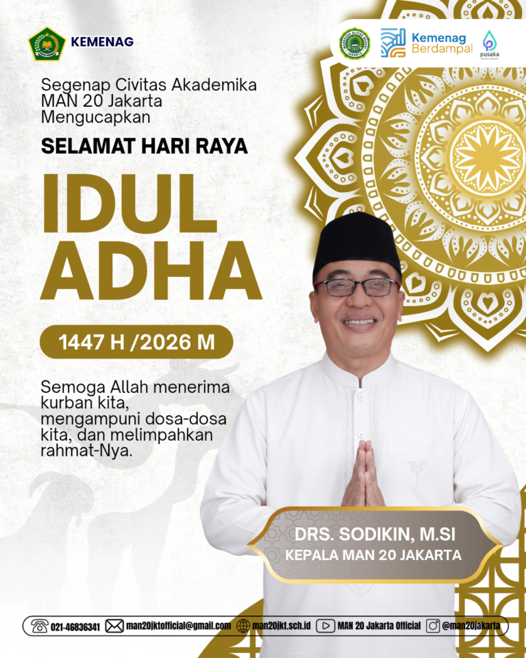 SELAMAT HARI RAYA IDUL ADHA 1447H/2026M - MAN 20 Jakarta Official Site